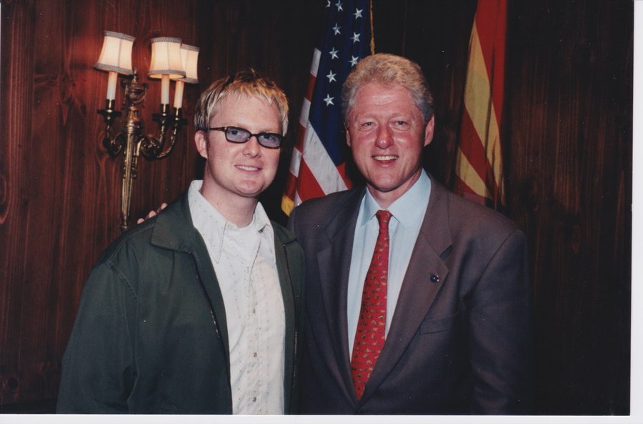 Stephen Ashbrook with President Clinton